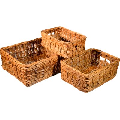 10/114 Set of 3 Oblong Storage Baskets