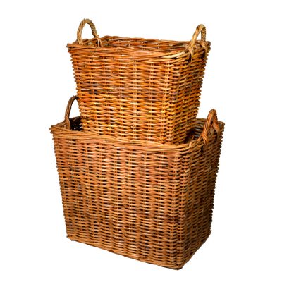 10/1781L Set of 2 Large Jahab Log Baskets