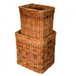 10/190 Set of 2 Tall Oblong Log Basket
