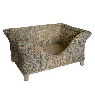 09/90R8G Medium Rectangular Dog Bed Grey Finish