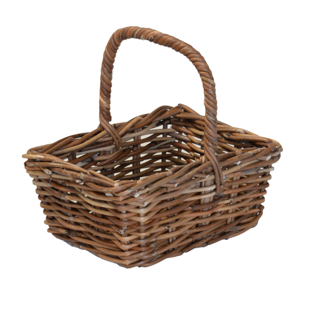 Extra Small Grey Shopping Basket Roudham Trading