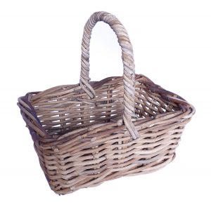 Extra Small Oblong Grey Gift Basket