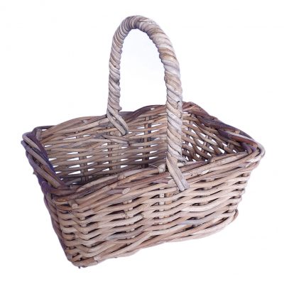 Extra Small Oblong Grey Gift Basket