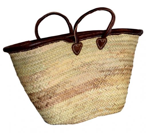 05/4630RA palm shopper with leather rim