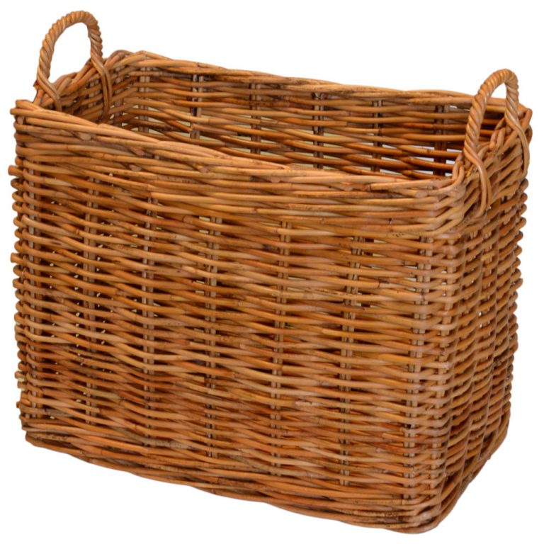 Narrow Oblong Storage Basket Roudham Trading